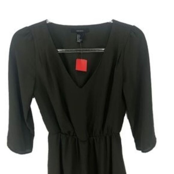 Forever 21 Hunter Green V-Neck Mini Dress - Picture 2 of 3